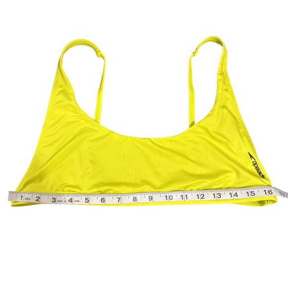 Speedo Womens Light Green Solid Convertible Stretch Swimwear Bikini Top Size XL - Picture 6 of 7